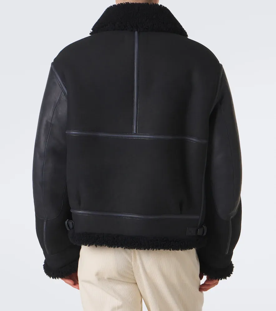 Ralph Lauren Purple Label Lutton shearling-lined leather jacket | Thumbnail 8