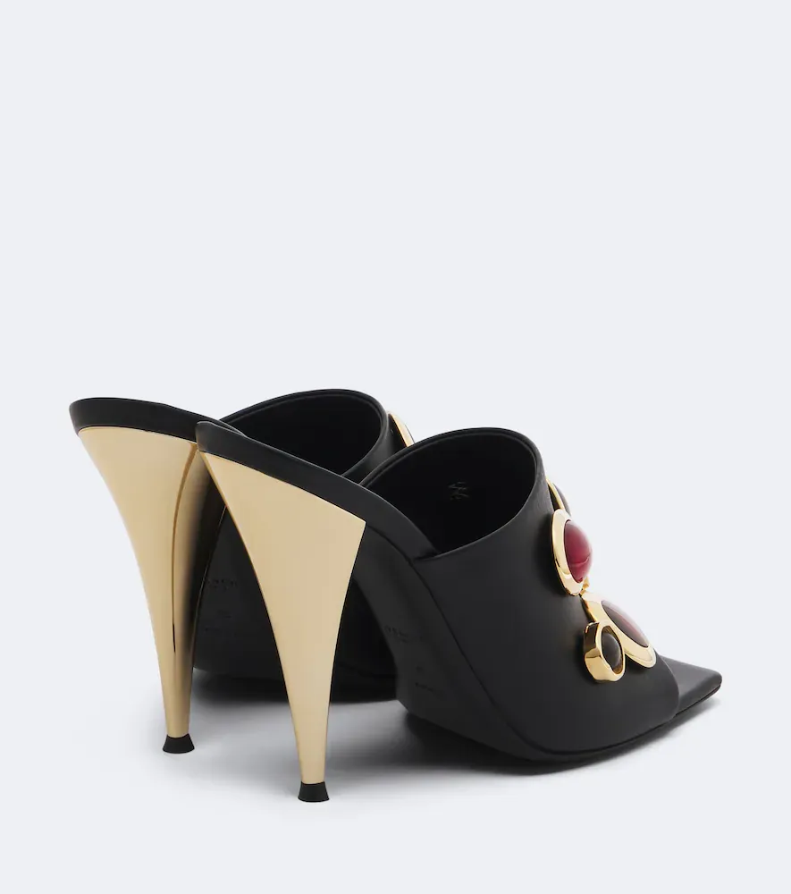 Givenchy Sliced Square embellished leather mules | Thumbnail 5