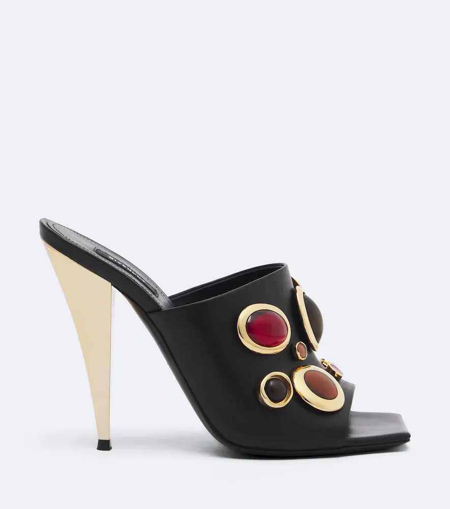 Givenchy Sliced Square embellished leather mules | Thumbnail 6
