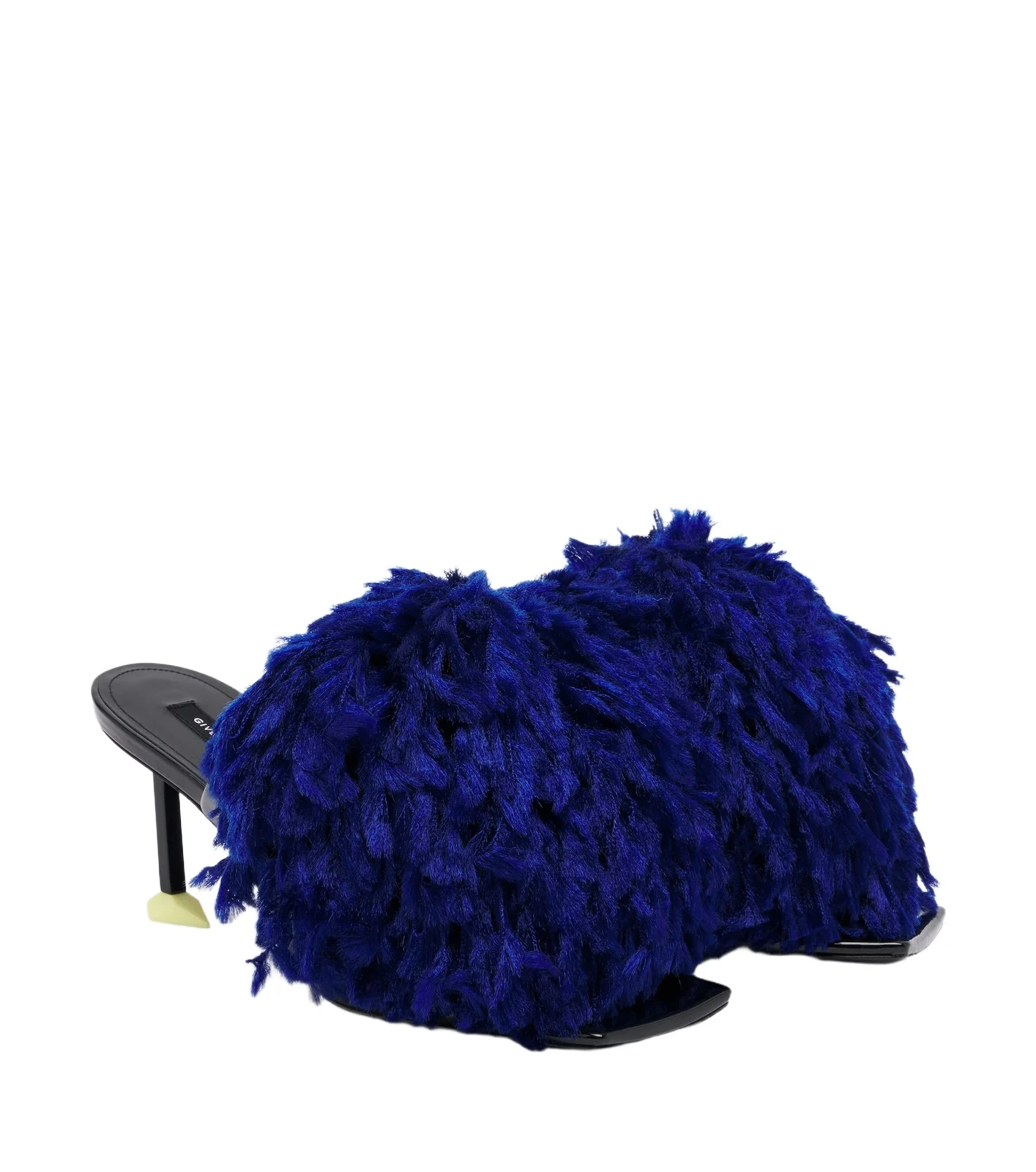 Pompom patent leather mules Pompom patent leather mules