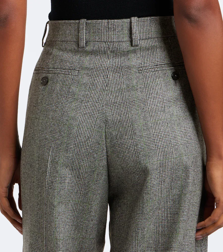 Givenchy Prince of Wales wool wide-leg pants | Thumbnail 2