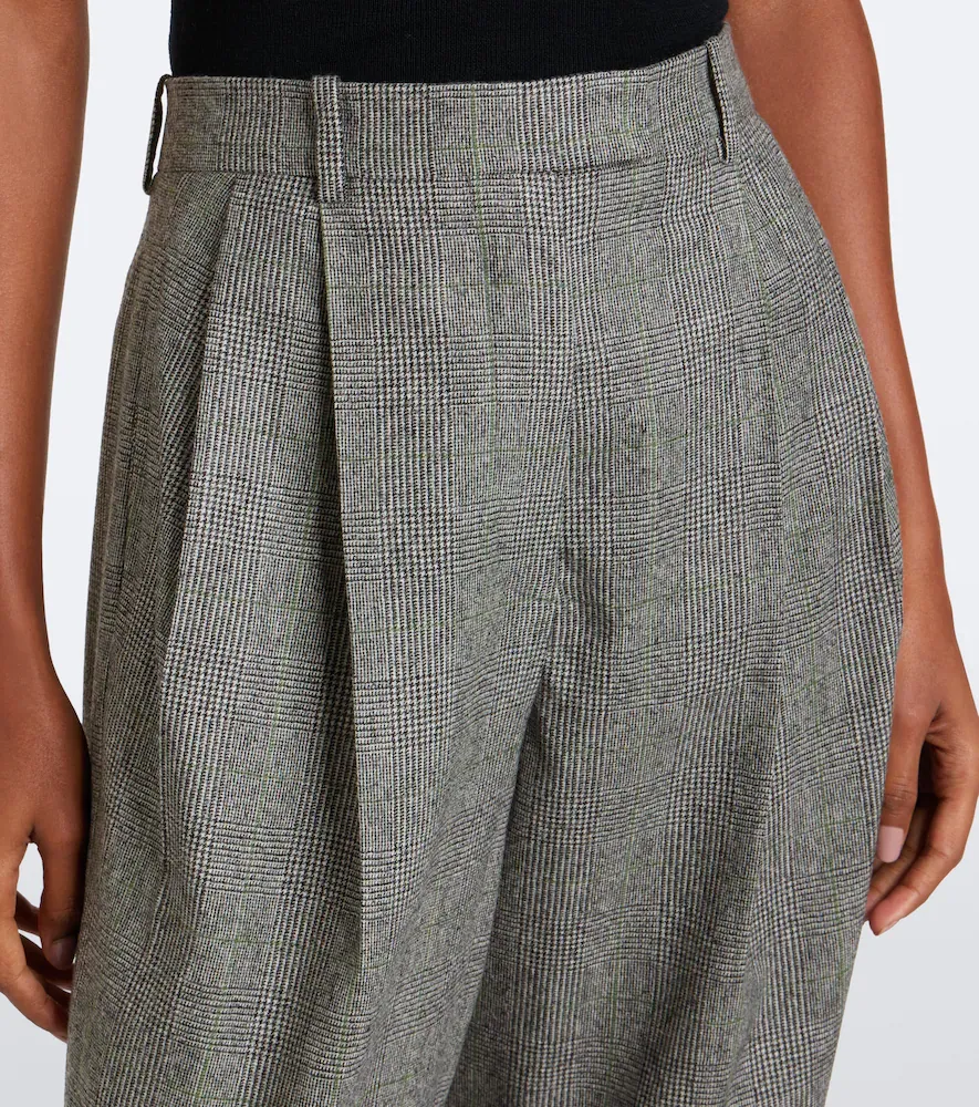 Givenchy Prince of Wales wool wide-leg pants | Thumbnail 4