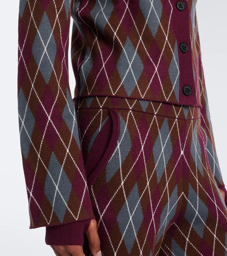 Perfect Moment Argyle wool cardigan | Thumbnail 6 Perfect Moment Argyle wool cardigan | Thumbnail 6