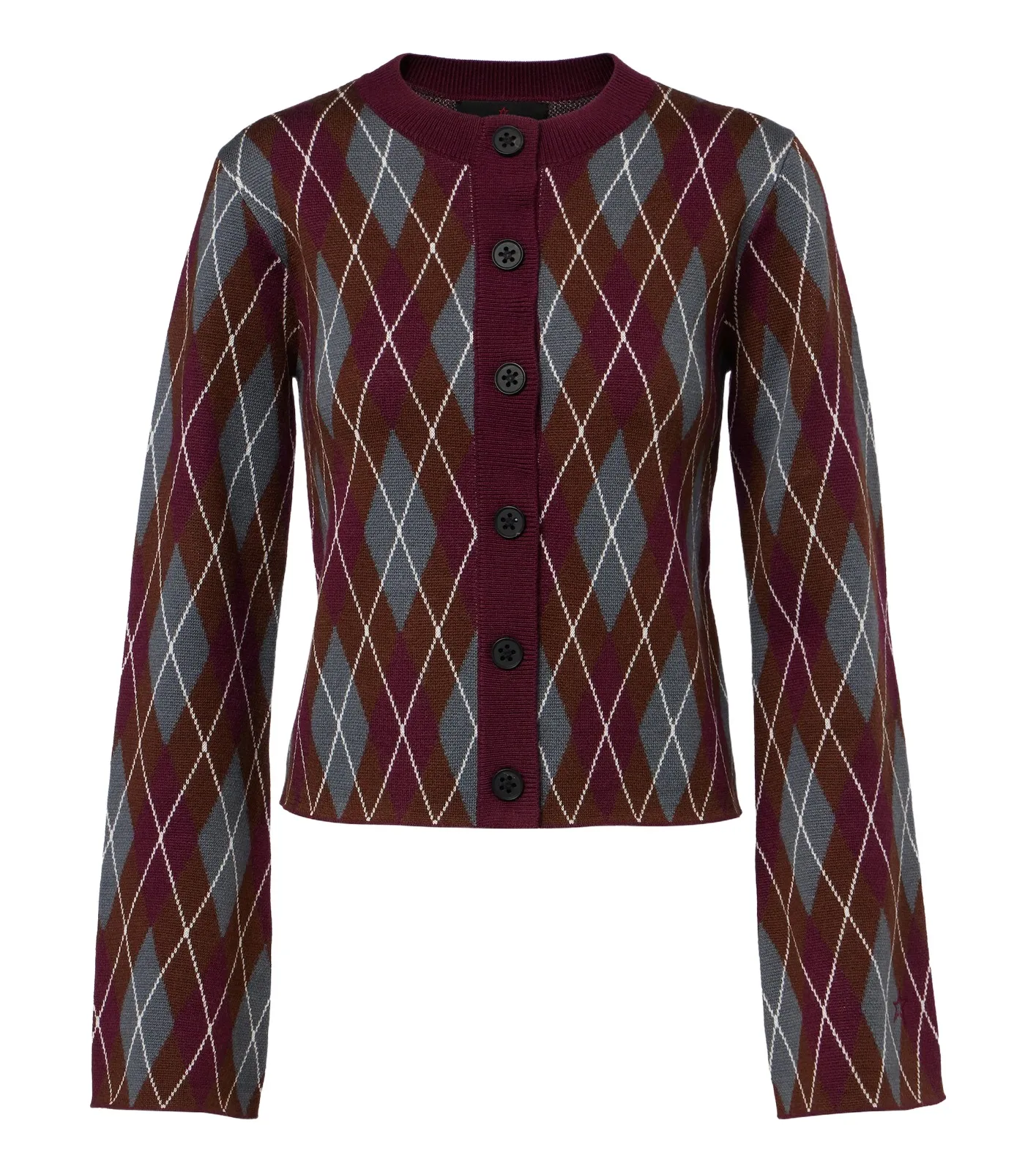 Perfect Moment Argyle wool cardigan