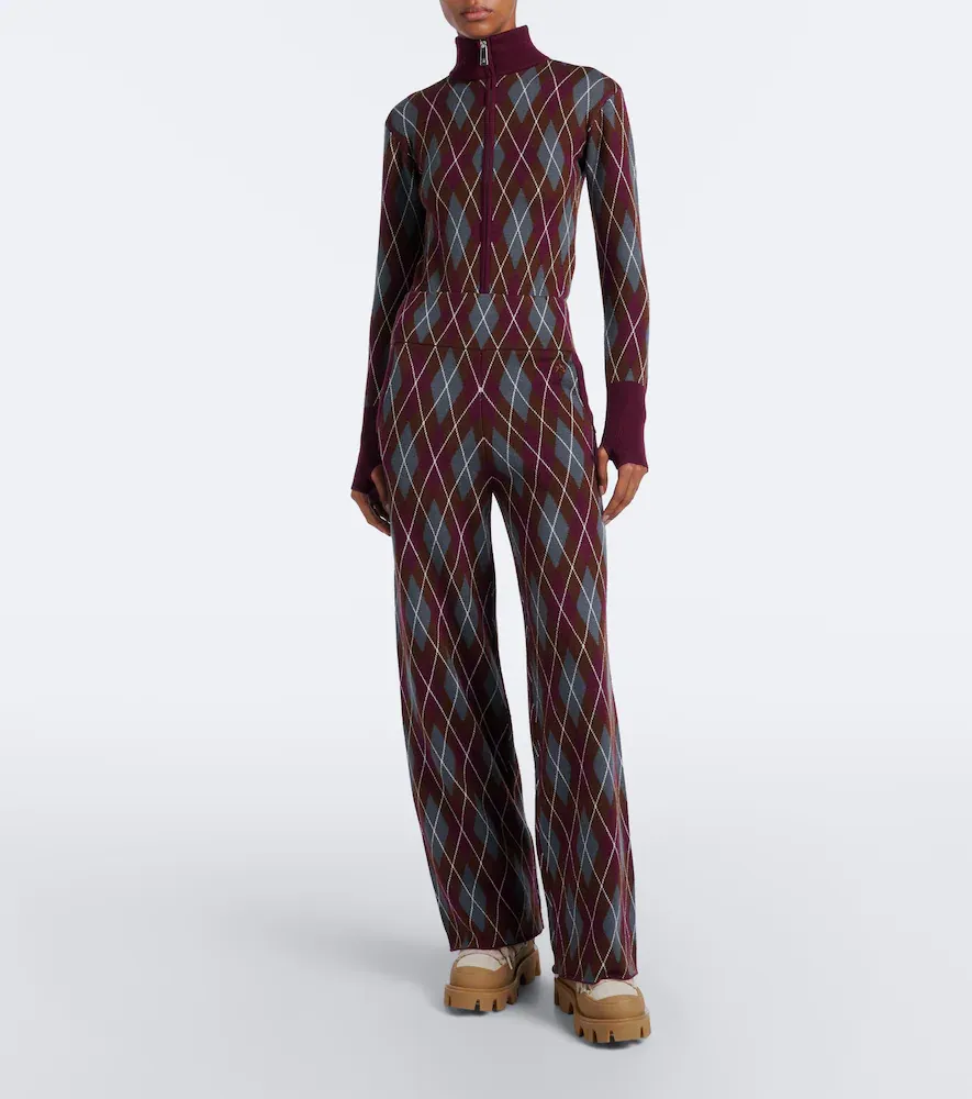 Perfect Moment Argyle wool wide-leg pants | Thumbnail 3 Perfect Moment Argyle wool wide-leg pants | Thumbnail 3