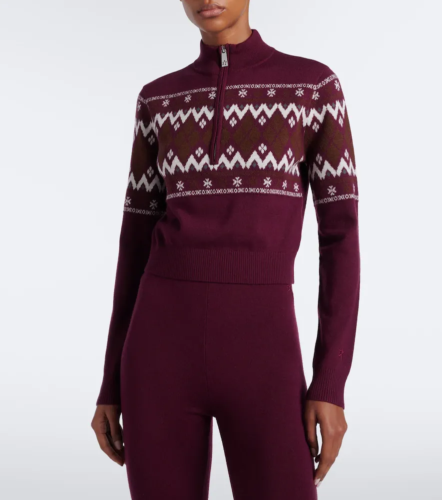 Perfect Moment Fair Isle wool half-zip sweater | Thumbnail 4 Perfect Moment Fair Isle wool half-zip sweater | Thumbnail 4
