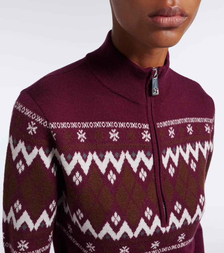 Perfect Moment Fair Isle wool half-zip sweater | Thumbnail 6 Perfect Moment Fair Isle wool half-zip sweater | Thumbnail 6