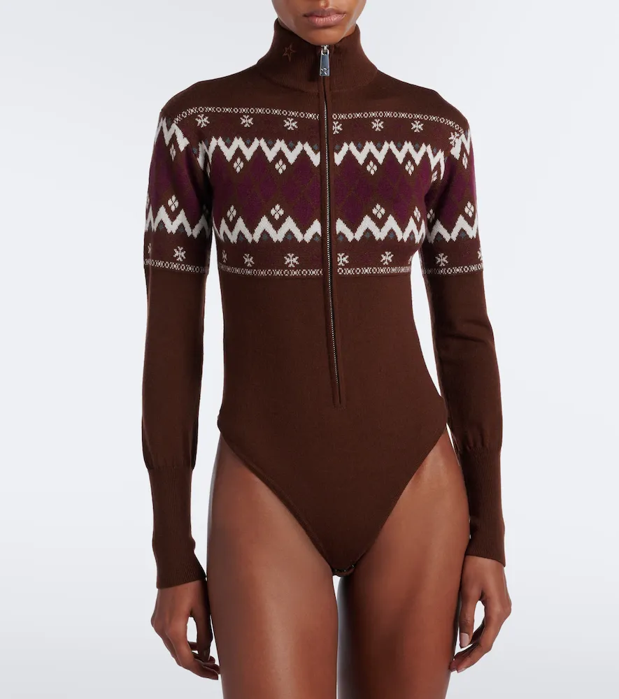 Perfect Moment Fair Isle wool bodysuit | Thumbnail 5