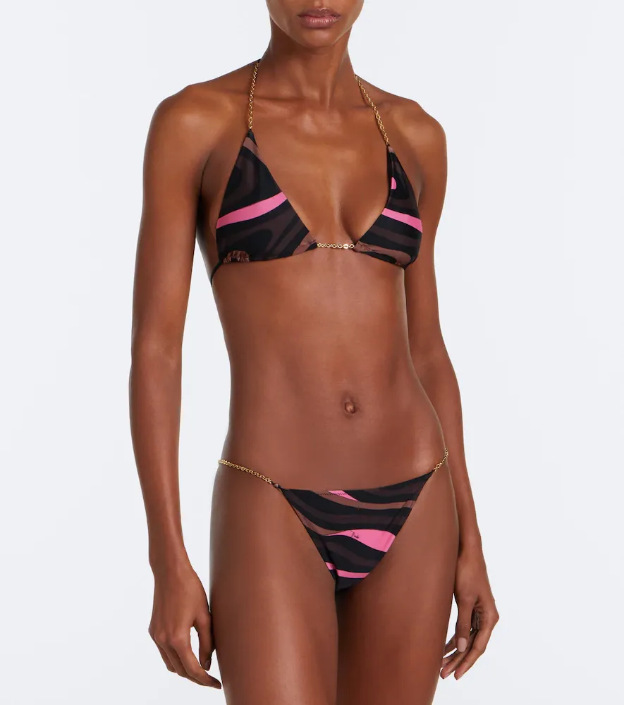 PUCCI Marmo chain-detail bikini bottoms | Thumbnail 4 PUCCI Marmo chain-detail bikini bottoms | Thumbnail 4