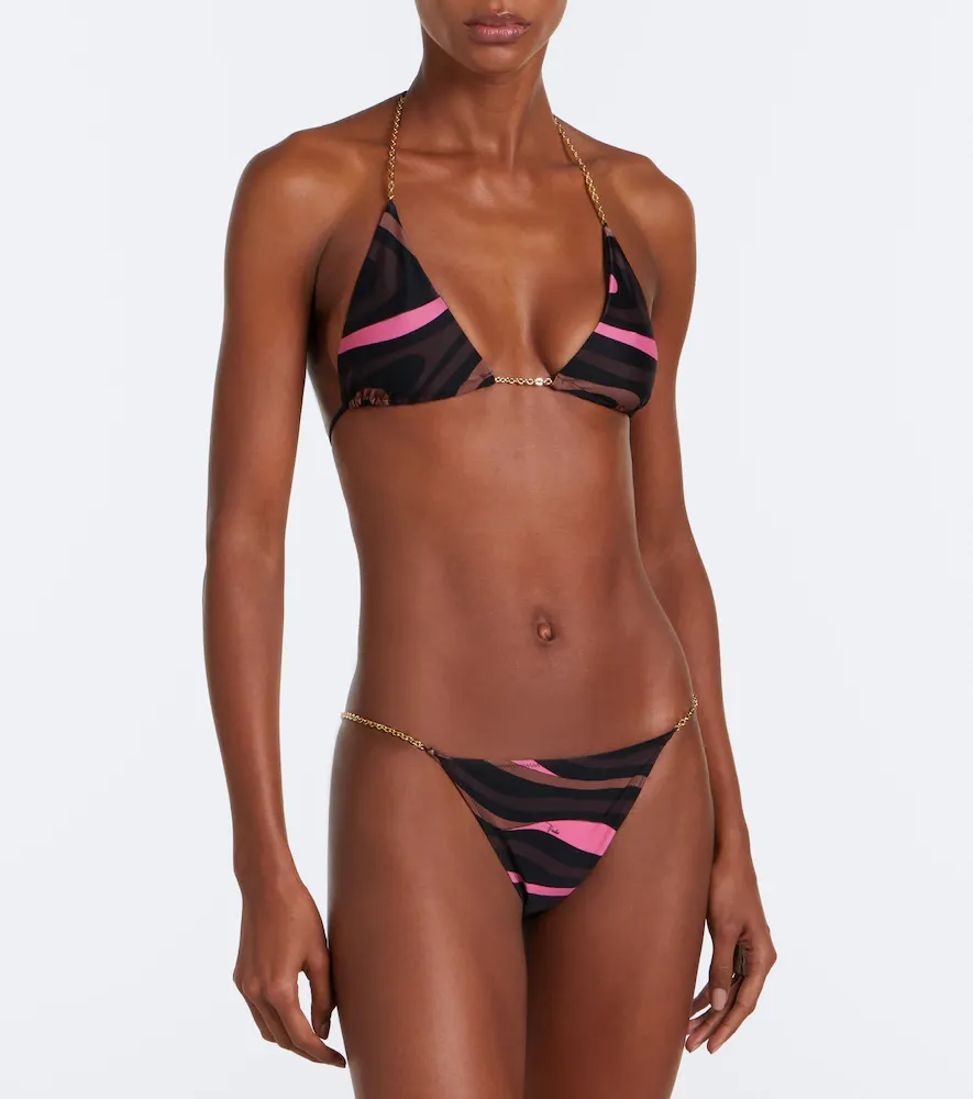 PUCCI Marmo chain-detail bikini top | Thumbnail 4