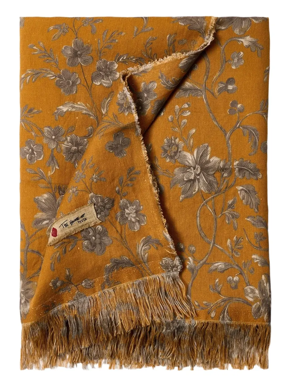 The House of Lyria Tormento floral linen and cotton tablecloth