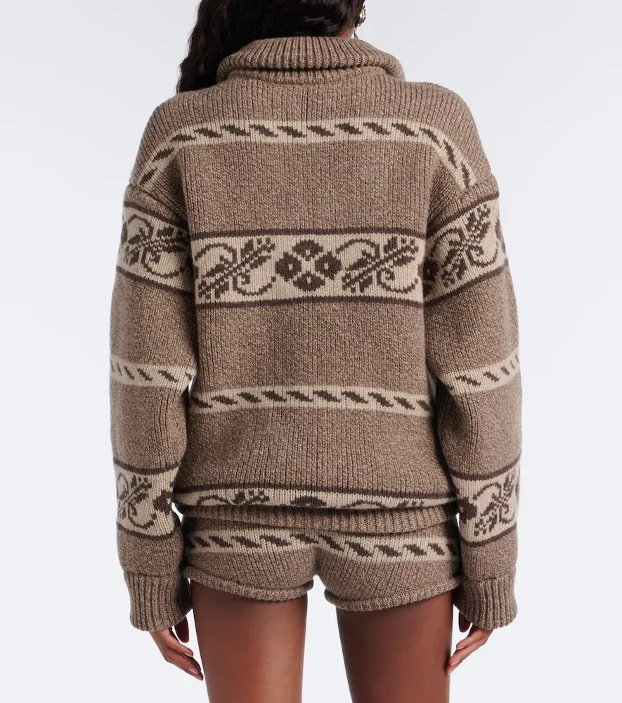 Magda Butrym Knitted jacquard wool shorts | Thumbnail 4 Magda Butrym Knitted jacquard wool shorts | Thumbnail 4