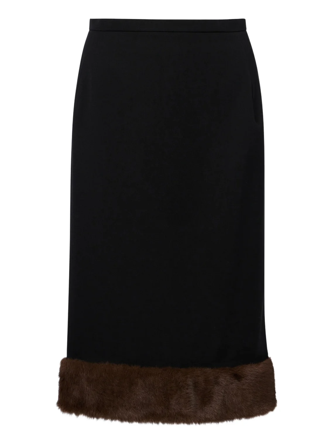 Wool midi skirt