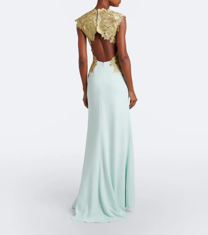Costarellos Embroidered gown | Thumbnail 3 Costarellos Embroidered gown | Thumbnail 3