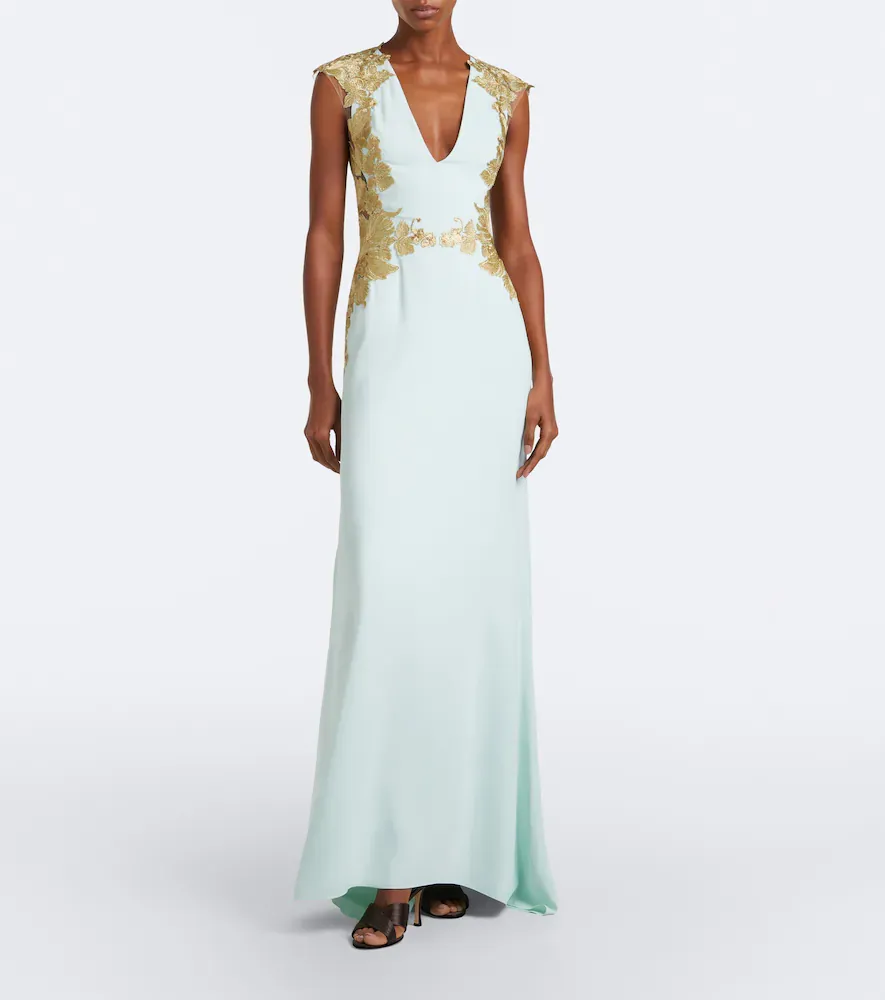 Costarellos Embroidered gown | Thumbnail 4 Costarellos Embroidered gown | Thumbnail 4