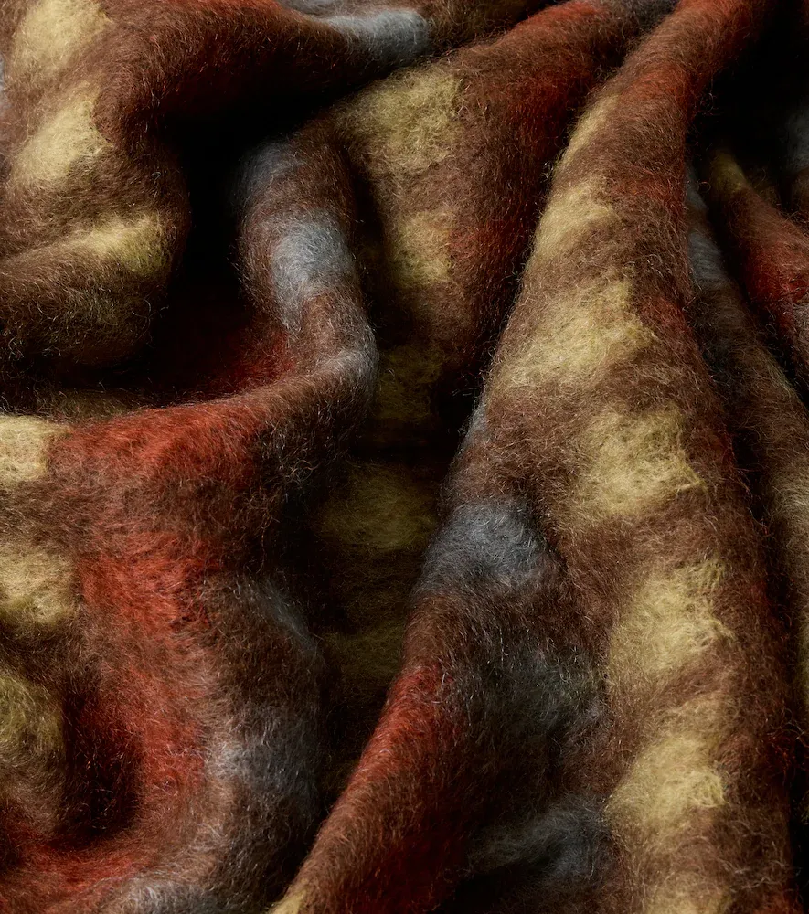 Mantas Ezcaray Mia fringed wool and mohair throw | Thumbnail 2 Mantas Ezcaray Mia fringed wool and mohair throw | Thumbnail 2
