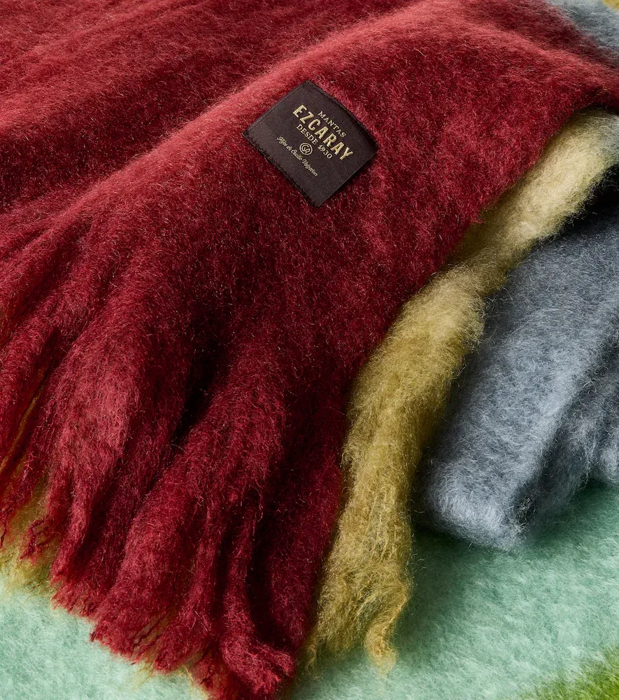 Mantas Ezcaray Color Block mohair and wool-blend throw | Thumbnail 2 Mantas Ezcaray Color Block mohair and wool-blend throw | Thumbnail 2