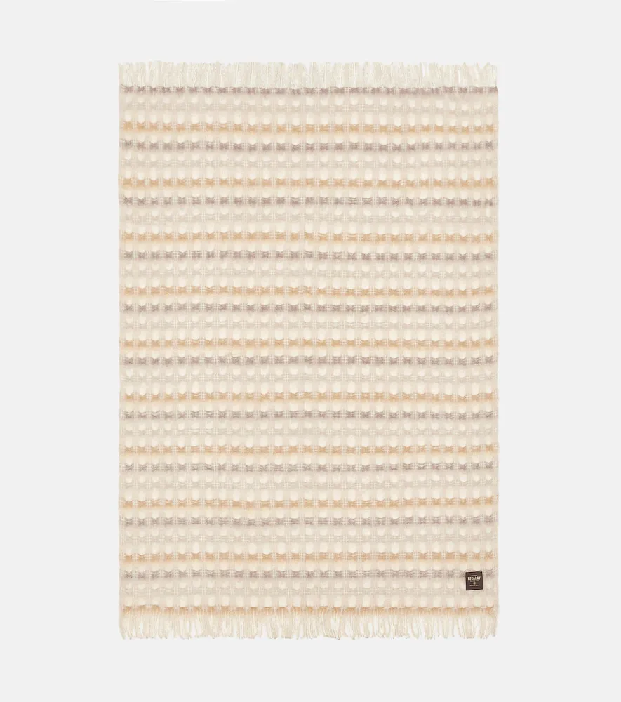 Mantas Ezcaray Mia fringed wool and mohair throw | Thumbnail 5