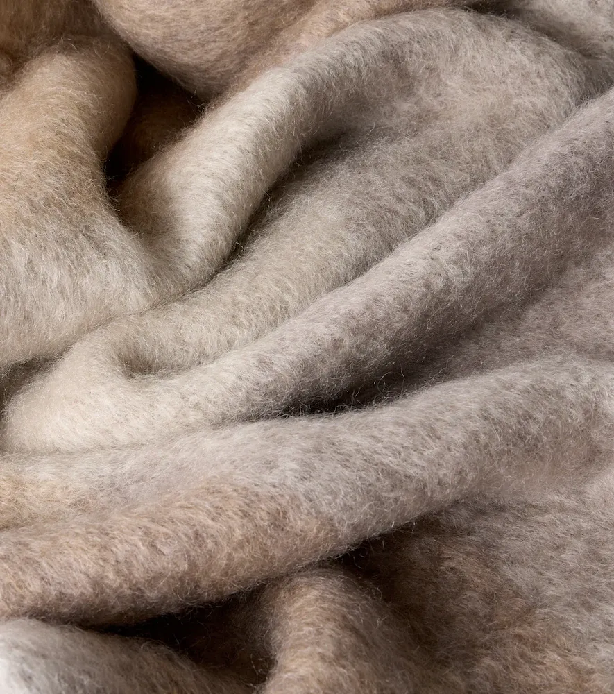 Mantas Ezcaray Mohair Cuadros mohair and wool-blend throw | Thumbnail 3 Mantas Ezcaray Mohair Cuadros mohair and wool-blend throw | Thumbnail 3