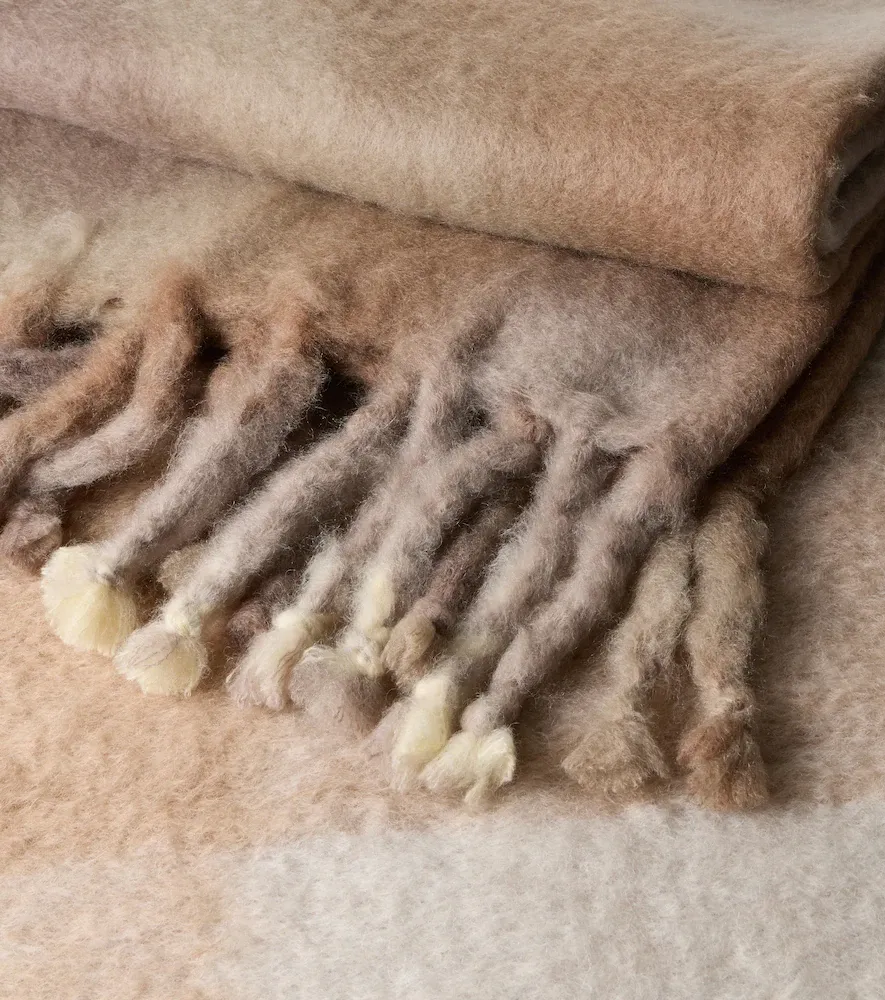 Mantas Ezcaray Tie-Dye mohair and wool-blend throw | Thumbnail 4