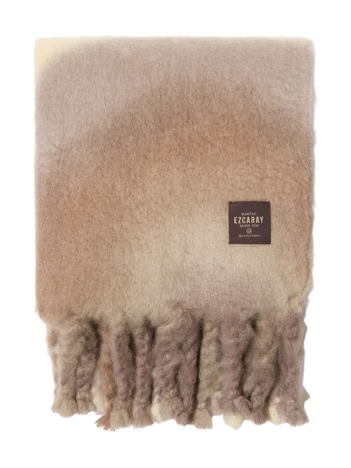 Mantas Ezcaray Tie-Dye mohair and wool-blend throw