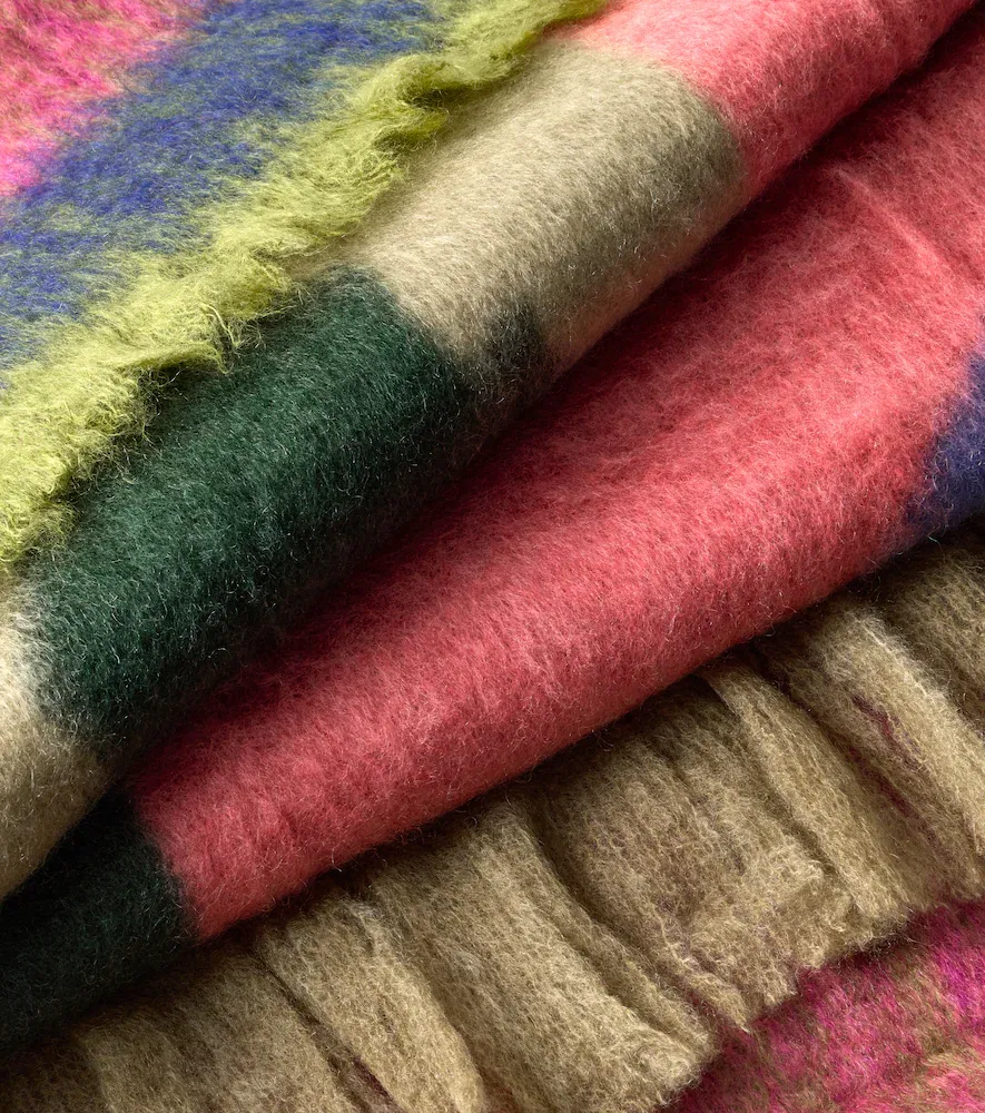 Mantas Ezcaray Views mohair and wool-blend throw | Thumbnail 3