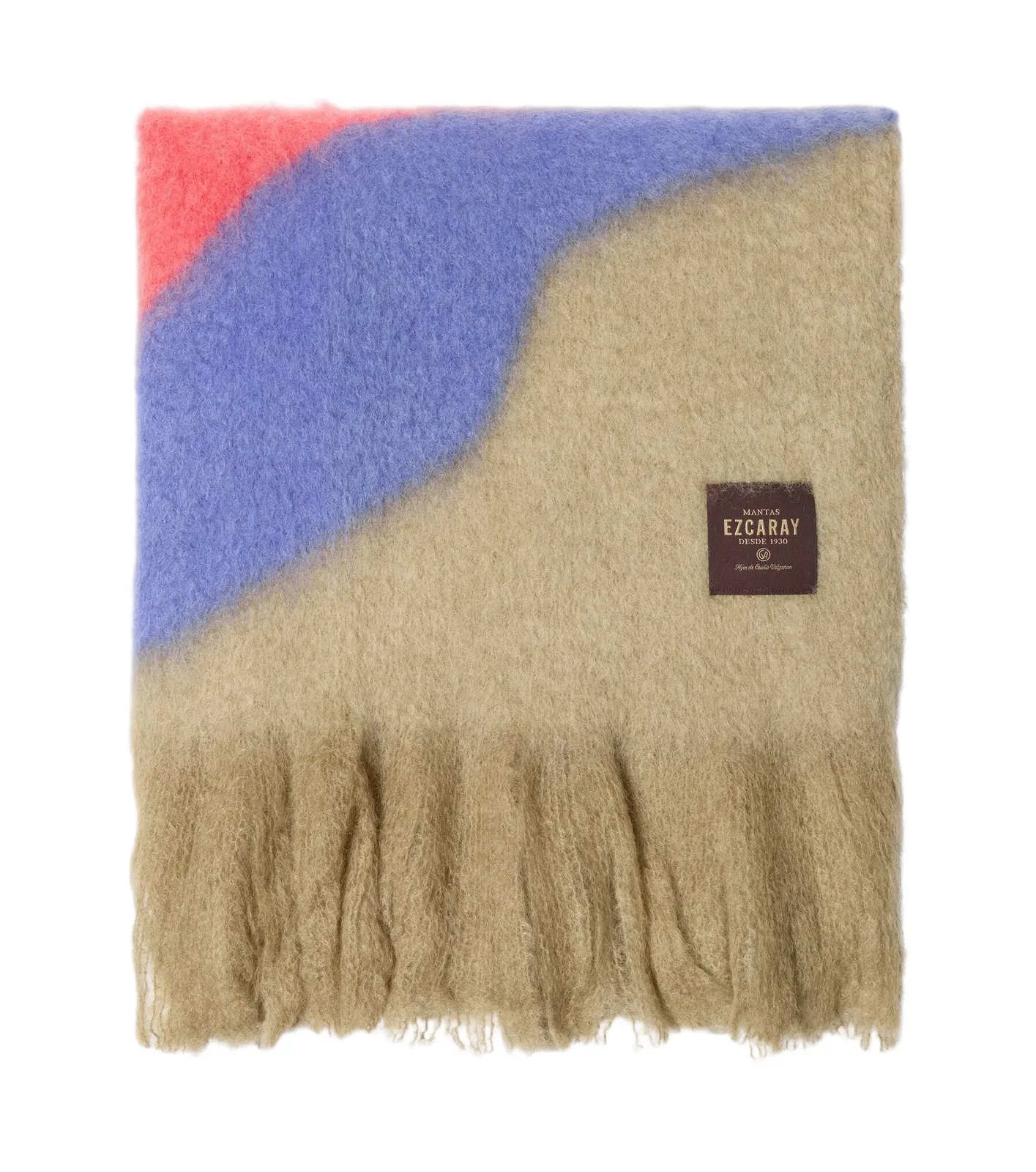 Views mohair and wool-blend throw