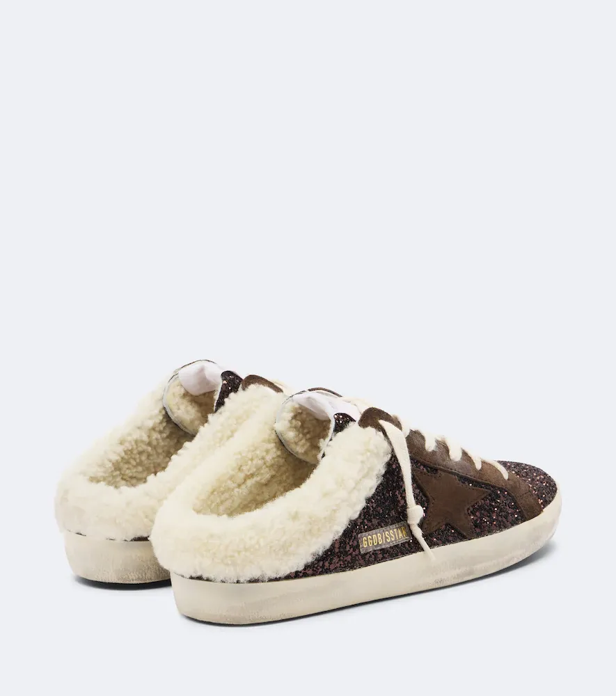 Golden Goose Super-Star glitter shearling-lined mules | Thumbnail 2 Golden Goose Super-Star glitter shearling-lined mules | Thumbnail 2
