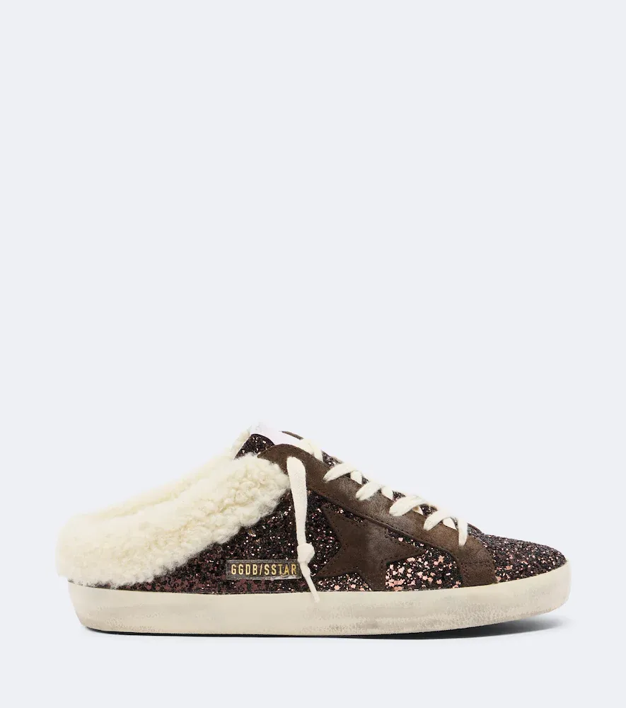 Golden Goose Super-Star glitter shearling-lined mules | Thumbnail 3 Golden Goose Super-Star glitter shearling-lined mules | Thumbnail 3