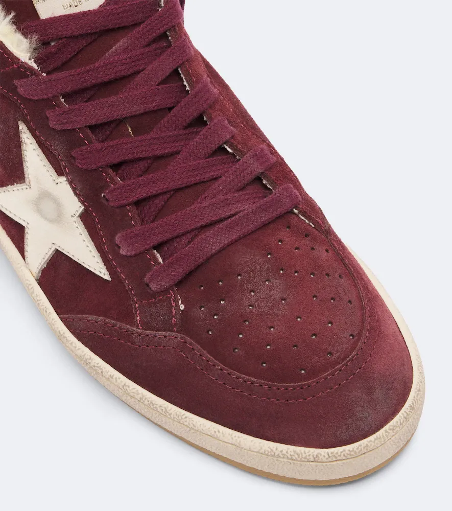 Golden Goose Ball Star shearling-lined suede sneakers | Thumbnail 3
