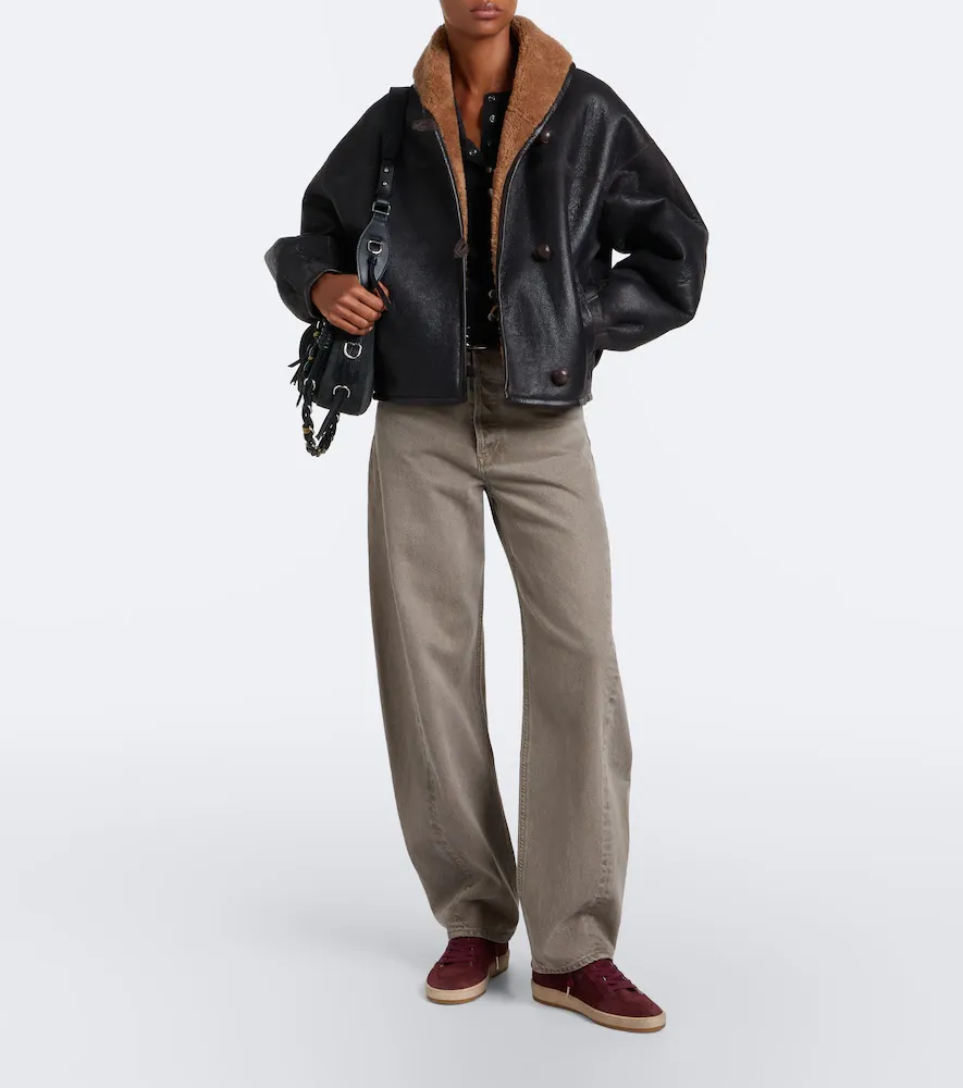Golden Goose Ball Star shearling-lined suede sneakers | Thumbnail 6