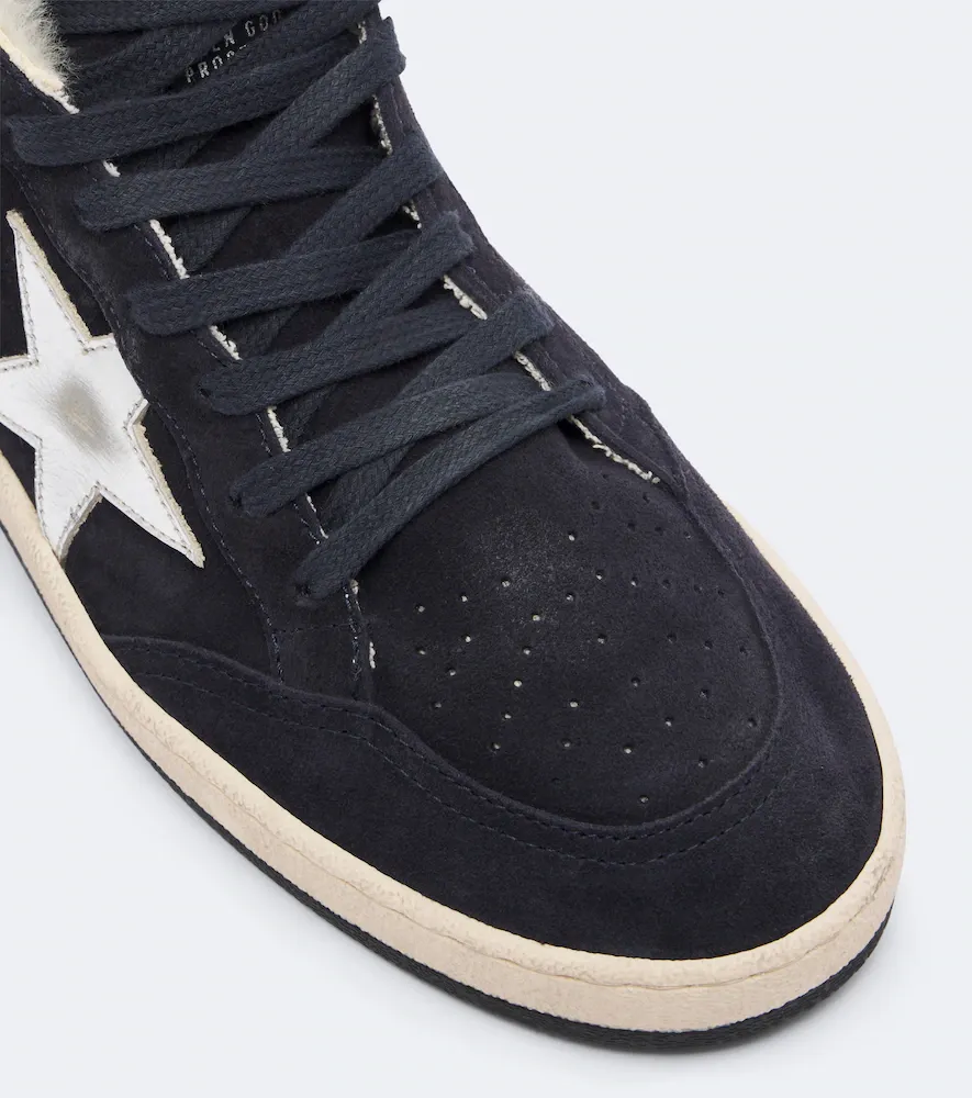 Golden Goose Ball Star shearling-lined suede sneakers | Thumbnail 3