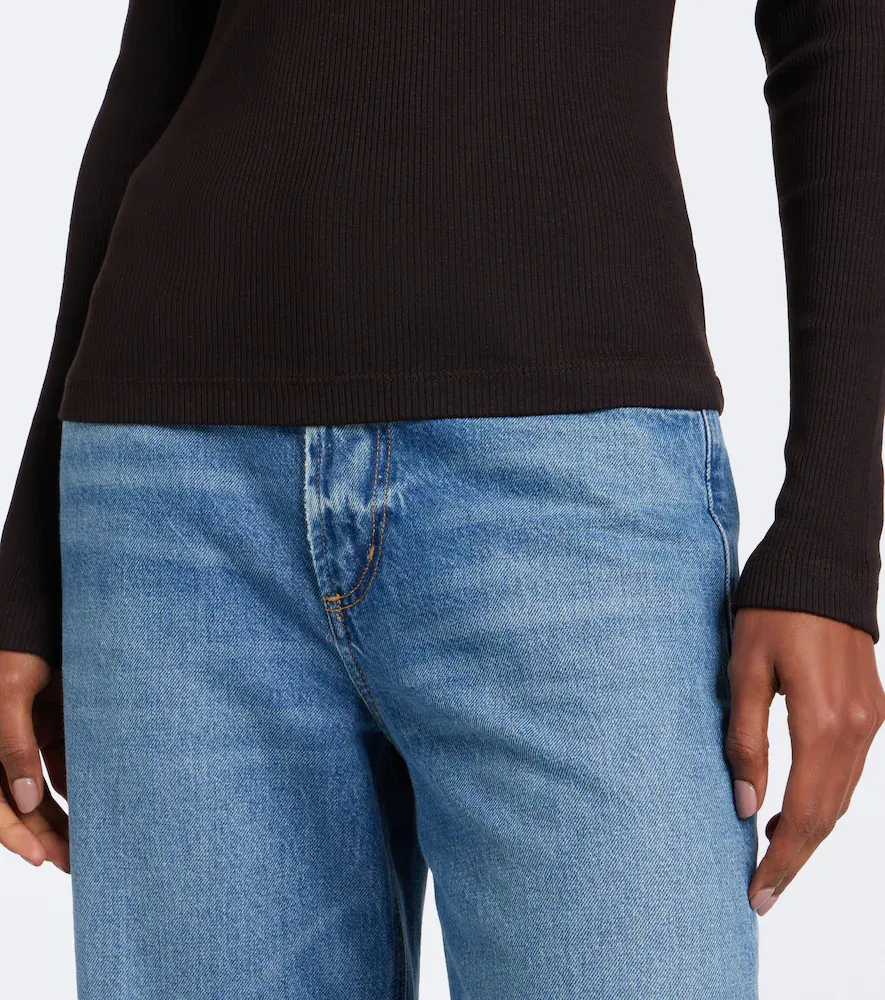 Citizens of Humanity Brea ribbed-knit polo shirt | Thumbnail 3