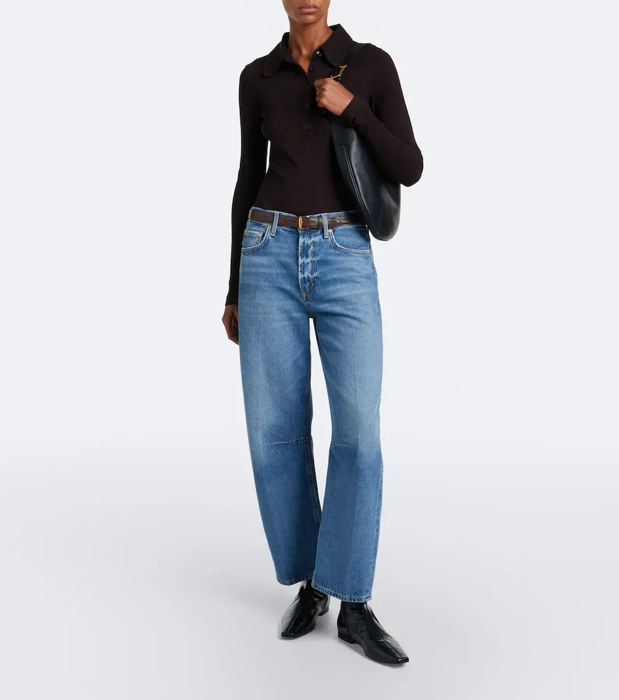 Citizens of Humanity Brea ribbed-knit polo shirt | Thumbnail 4