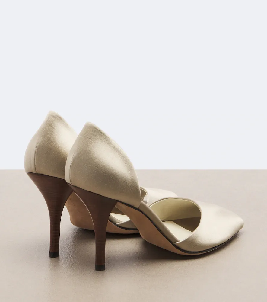 The Row Noor satin peep-toe pumps | Thumbnail 2 The Row Noor satin peep-toe pumps | Thumbnail 2