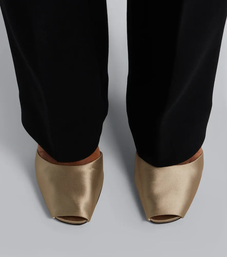 The Row Noor satin peep-toe pumps | Thumbnail 5 The Row Noor satin peep-toe pumps | Thumbnail 5