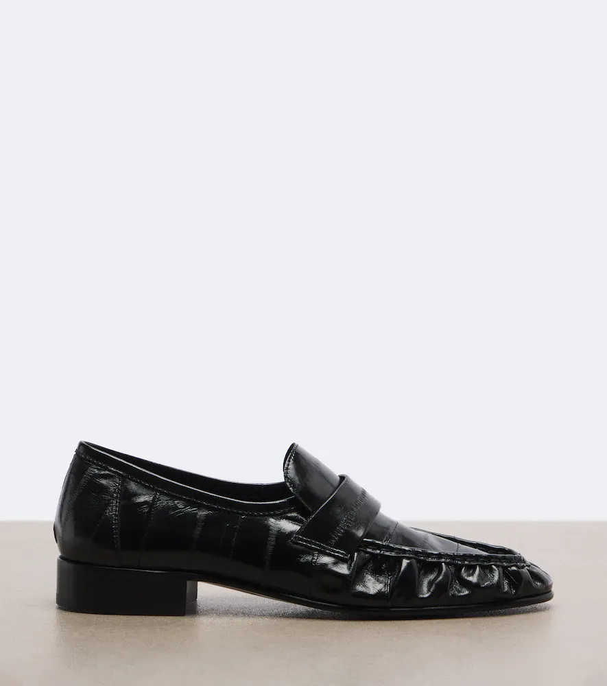 The Row Soft Two eel leather loafers | Thumbnail 3