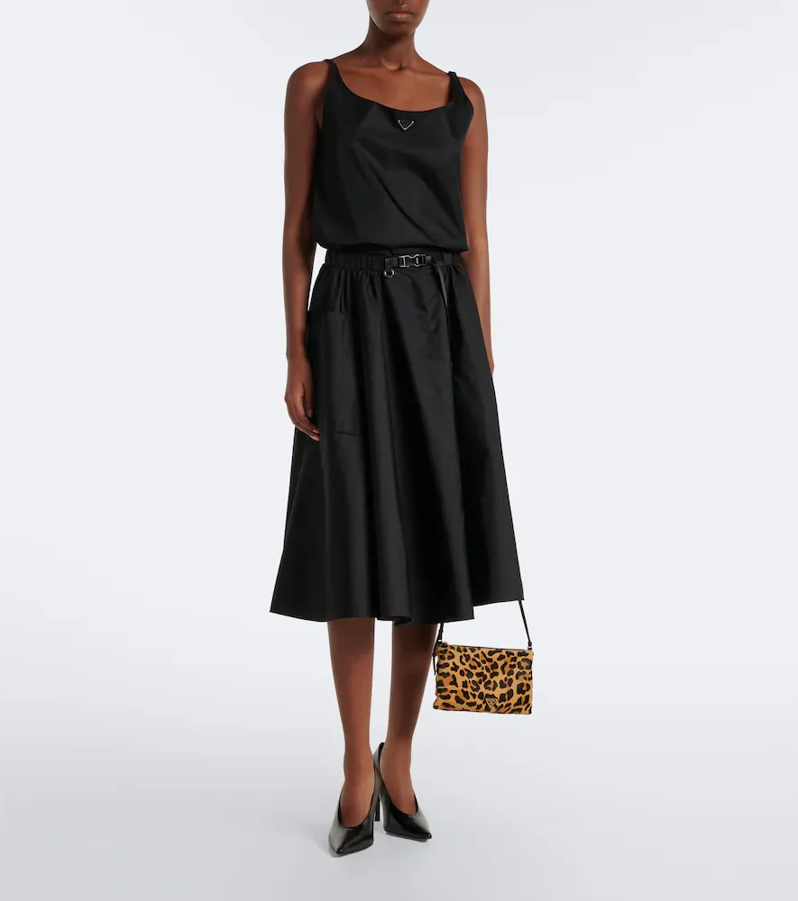 Prada Small leopard-print calf hair crossbody bag | Thumbnail 6