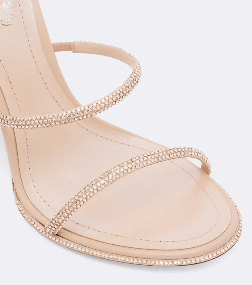 René Caovilla Cleo crystal-embellished satin sandals | Thumbnail 3 René Caovilla Cleo crystal-embellished satin sandals | Thumbnail 3