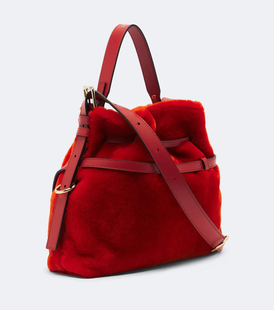 Givenchy Voyou Bucket Small shearling bucket bag | Thumbnail 3 Givenchy Voyou Bucket Small shearling bucket bag | Thumbnail 3