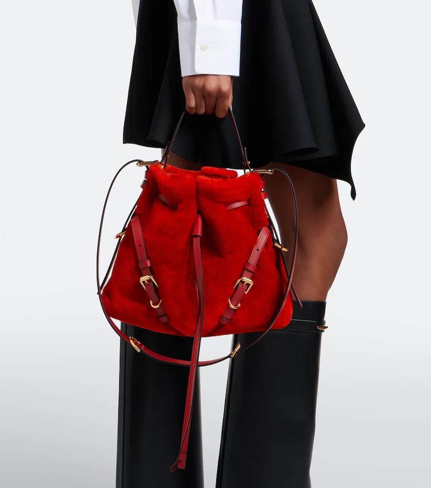 Givenchy Voyou Bucket Small shearling bucket bag | Thumbnail 5 Givenchy Voyou Bucket Small shearling bucket bag | Thumbnail 5