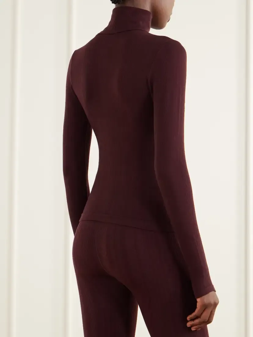 Cordova Sol Ribbed Stretch-jersey Turtleneck Top | Thumbnail 3 Cordova Sol Ribbed Stretch-jersey Turtleneck Top | Thumbnail 3
