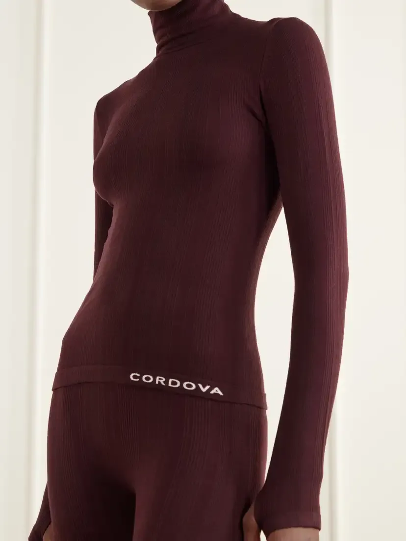 Cordova Sol Ribbed Stretch-jersey Turtleneck Top | Thumbnail 4 Cordova Sol Ribbed Stretch-jersey Turtleneck Top | Thumbnail 4