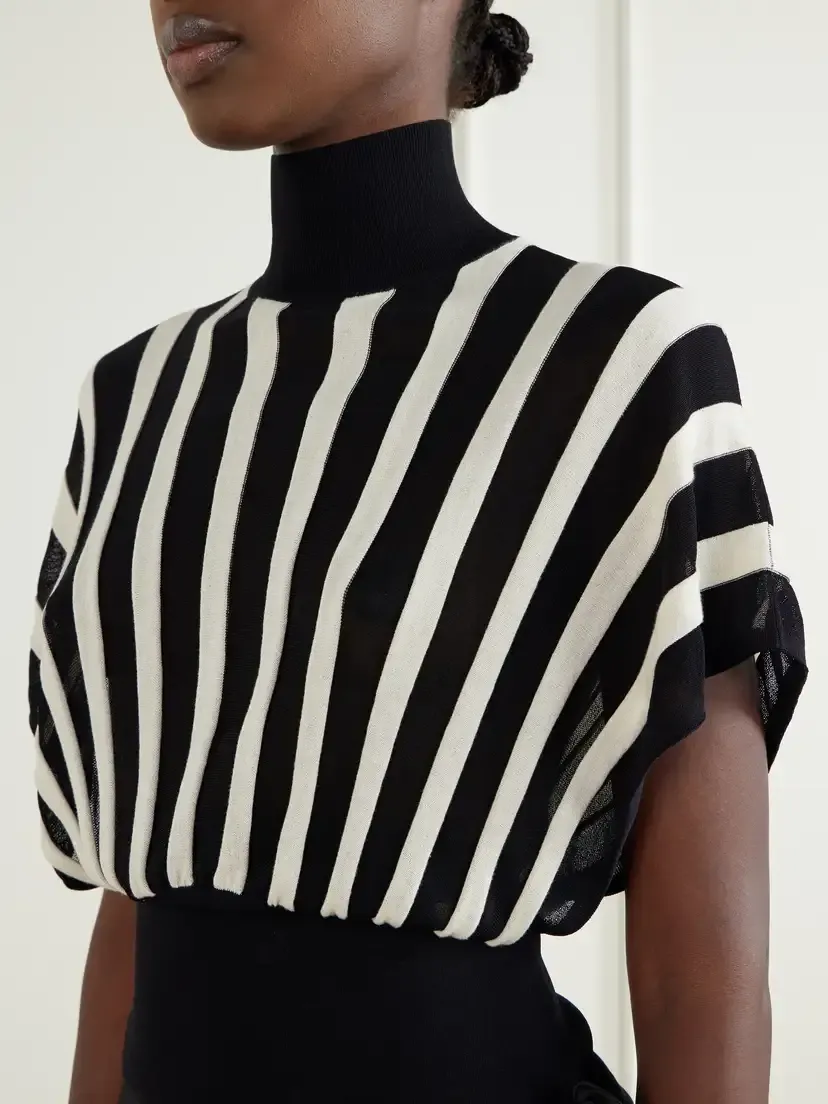 Zimmermann Clash Striped Knitted Blouse | Thumbnail 4 Zimmermann Clash Striped Knitted Blouse | Thumbnail 4