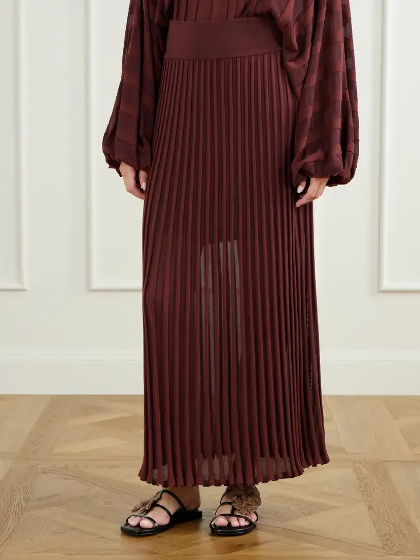 Zimmermann Clash Striped Jersey Midi Skirt | Thumbnail 3