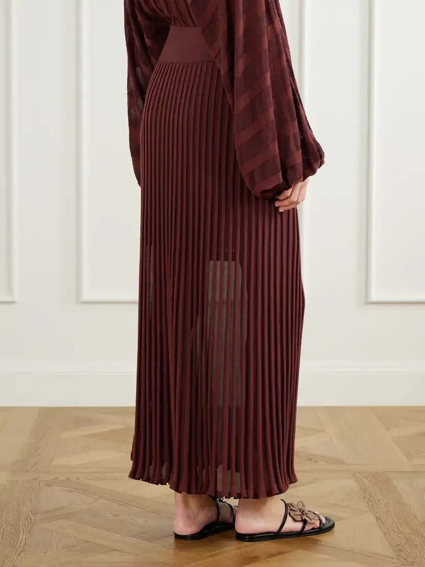 Zimmermann Clash Striped Jersey Midi Skirt | Thumbnail 4