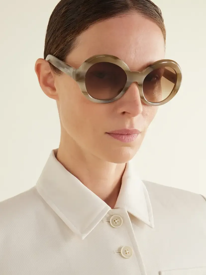 PRADA EYEWEAR Round-frame Acetate Sunglasses | Thumbnail 2 PRADA EYEWEAR Round-frame Acetate Sunglasses | Thumbnail 2