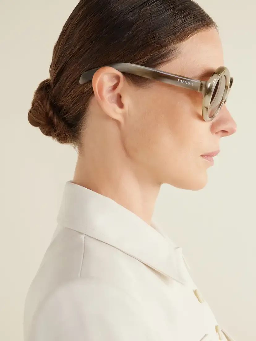PRADA EYEWEAR Round-frame Acetate Sunglasses | Thumbnail 5 PRADA EYEWEAR Round-frame Acetate Sunglasses | Thumbnail 5
