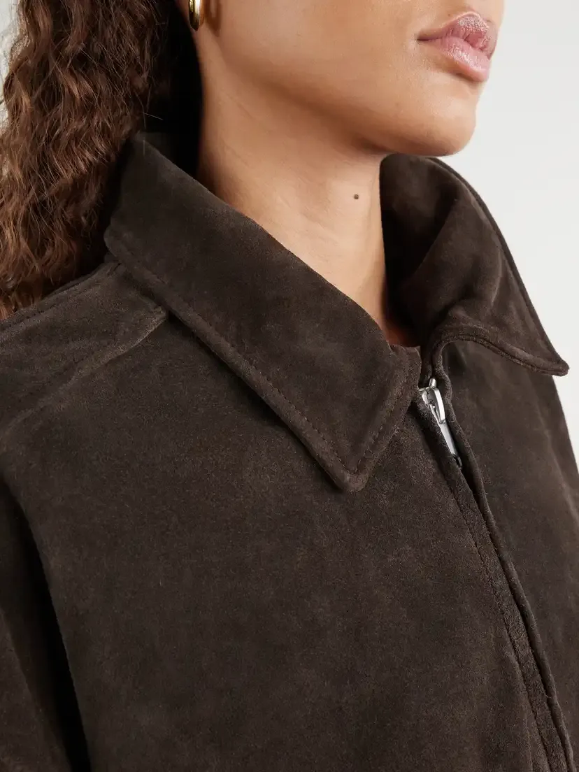 Citizens of Humanity Vivienne Rib-trimmed Suede Jacket | Thumbnail 5 Citizens of Humanity Vivienne Rib-trimmed Suede Jacket | Thumbnail 5