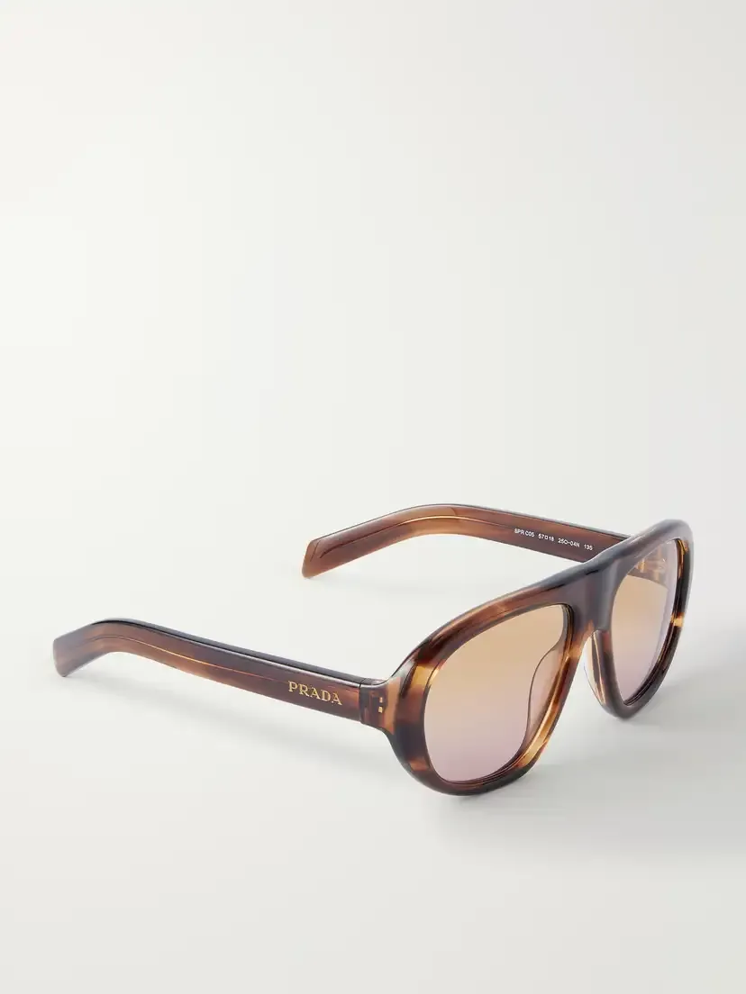 PRADA EYEWEAR Aviator-style Round-frame Sunglasses | Thumbnail 3